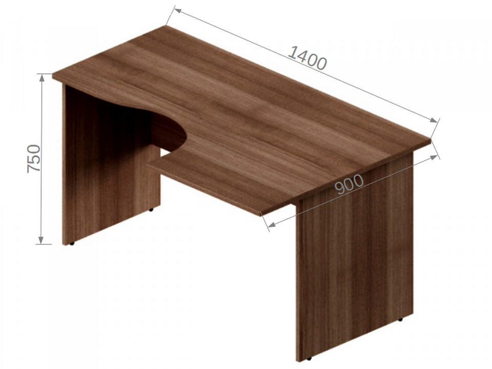 Угловой стол (Правый) А-33 R (15647)
